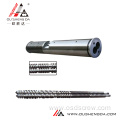 bimetallic nitride parallel twin screw and barrel for extruder machine high speed output